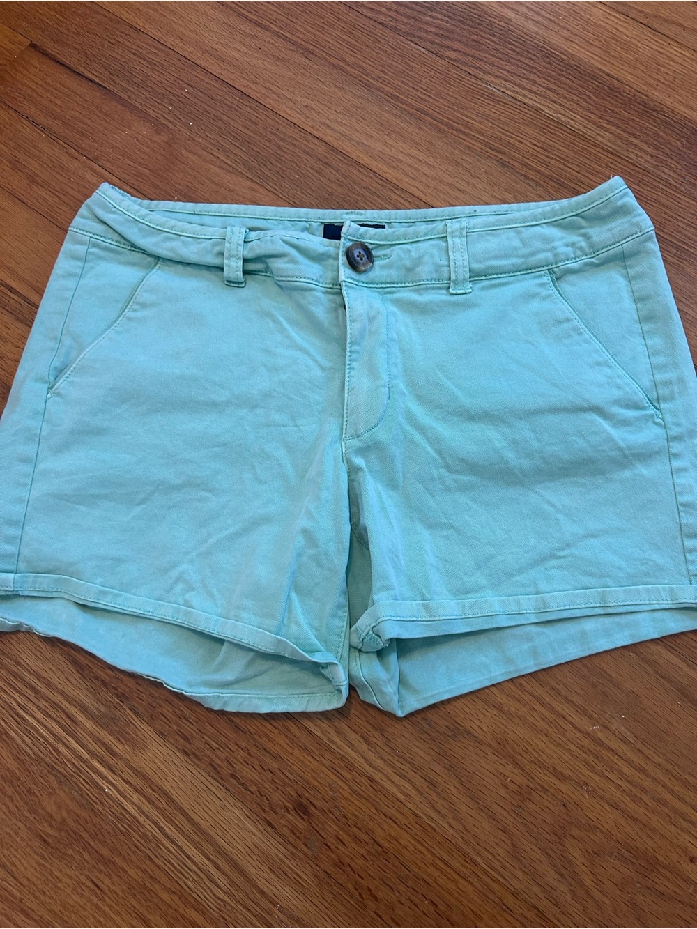 Banana Republic Light Aqua Cotton Shorts